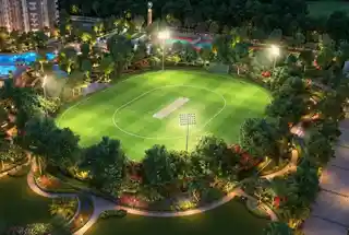 Cricket Pitch at Sattva Vasanta Skye